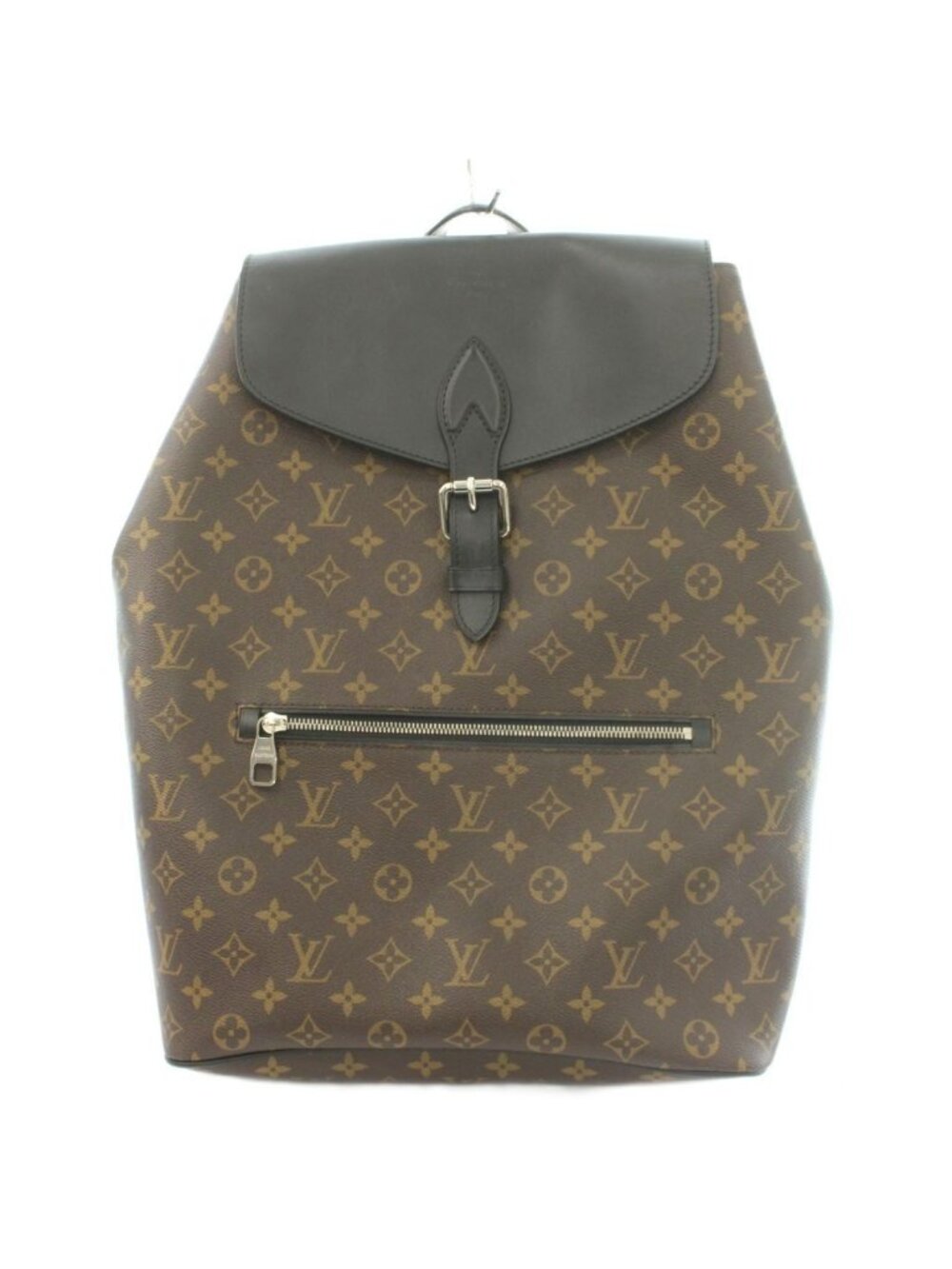 Louis Vuitton Monogram Macassar Parc Backpack Canvas Logo Contrast Brown Black